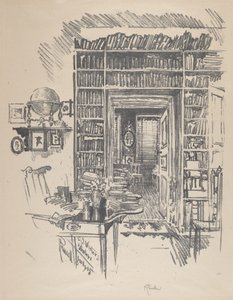 Salle de lecture chez le Dr. Wister, 1912