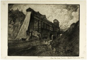 Charbon—La grande pente, Breaker, Mahanoy City - Joseph Pennell