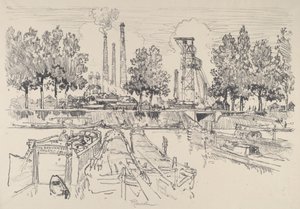 Mines de charbon, Monceau, France - Joseph Pennell