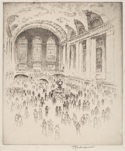 Hall du Grand Central, New York - Joseph Pennell