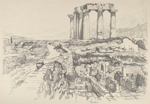 Corinthe, vers le golfe - Joseph Pennell