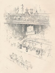 Coin de Villiers Street, Charing Cross - Joseph Pennell