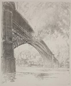 Pont Est, Saint Louis - Joseph Pennell