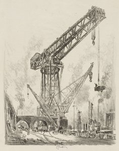 Travail de guerre anglais : Fabriqué en Allemagne, la grande grue