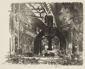 Travail de guerre anglais : Le Grand Marteau - Joseph Pennell
