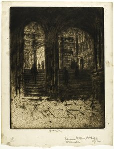 Entrée de la chapelle Henry VII, Westminster - Joseph Pennell