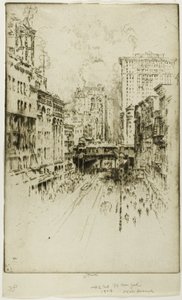 Quarante-deuxième rue - Joseph Pennell