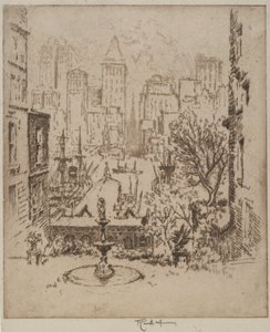 De Clark Street à Wall Street, 1924 - Joseph Pennell