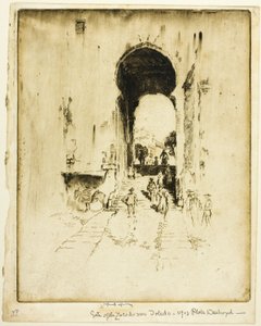Porte du Zocodovar, Tolède - Joseph Pennell