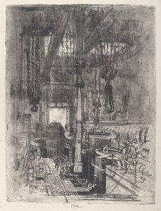 Fosse à canon, No.II, 1917 - Joseph Pennell