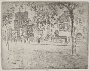 Maison où Whistler est mort, 1904 - Joseph Pennell