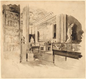 Intérieur, Fitzwilliam Museum - Joseph Pennell