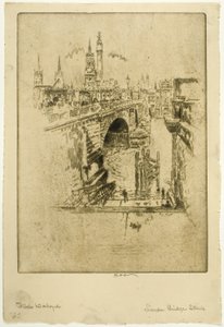 Escaliers du Pont de Londres - Joseph Pennell