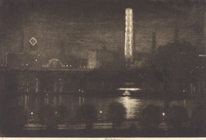 Nuit à Londres, whisky et thé - Joseph Pennell