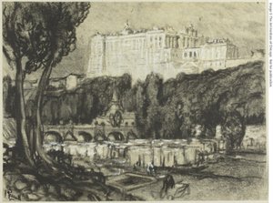 Madrid : Le Palais - Joseph Pennell