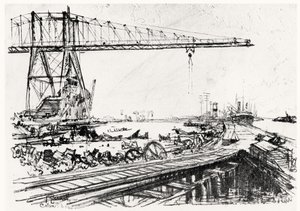Mont Hope, planche II de Le Canal de Panama par Joseph Pennell, 1912 - Joseph Pennell
