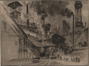 Embouchure de la mine, Ruhrort près d