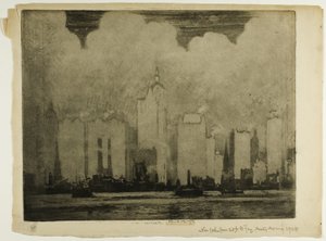 N.Y. à partir de 23rd St. Ferry - dans la brume d