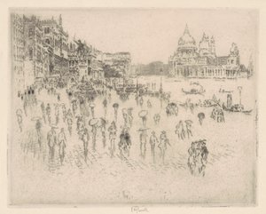 Sur la Riva, depuis la fenêtre de Pennell, 1883 - Joseph Pennell