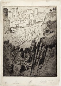 Palissades et palais - Joseph Pennell