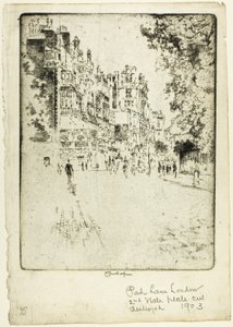 Park Lane - Joseph Pennell