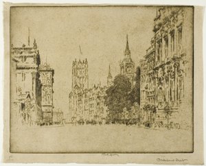 Parliament Street, Westminster - Joseph Pennell