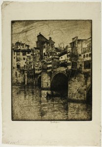 Ponte Vecchio, Florence - Joseph Pennell