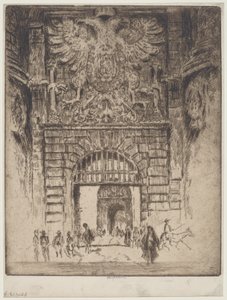 Puerta Visagara, Porte de Madrid, Tolède - Joseph Pennell