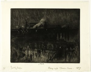 Nuit Pluvieuse, Gare de Charing Cross - Joseph Pennell