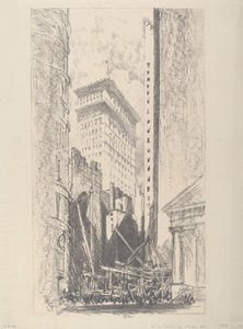 Reconstruction de Broad Street - Joseph Pennell