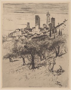 San Gimignano - Joseph Pennell