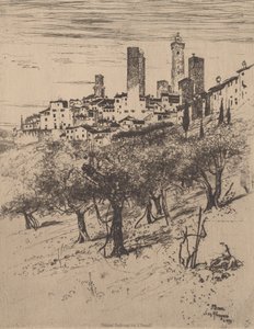 San Gimignano, 1883 - Joseph Pennell