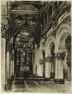 Santa Maria La Blanca, Tolède - Joseph Pennell