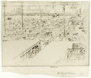 Abattoirs, Chicago - Joseph Pennell