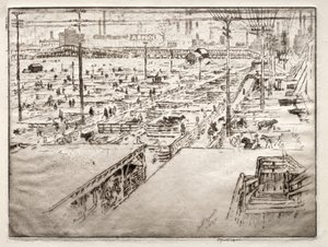 Abattoirs, Chicago - Joseph Pennell