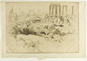 Temple de Jupiter, Athènes - Joseph Pennell