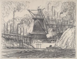Le Grand Moulin, Gary, Indiana, 1915 - Joseph Pennell
