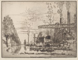 Le canal de Bruxelles, un Hobbema moderne - Joseph Pennell