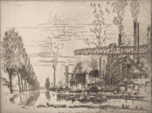 Le Canal de Bruxelles, Un Hobbema moderne, 1910 - Joseph Pennell