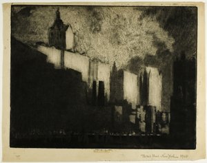 Les falaises de West Street - Joseph Pennell