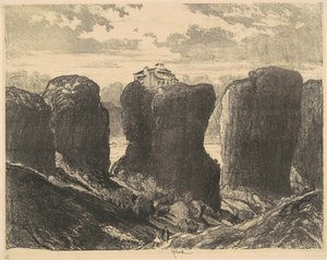 Les falaises de la Trinité - Joseph Pennell