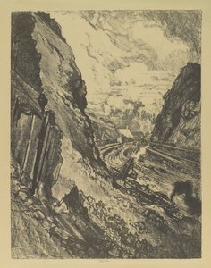 Le canal vers Culebra - Joseph Pennell