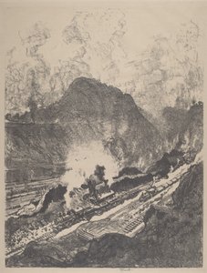 La coupe de Culebra - Joseph Pennell