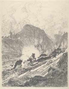 La coupe de Culebra - Joseph Pennell