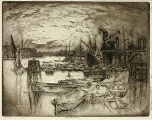La Tête du quai - Joseph Pennell