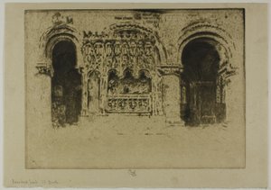 Tombeau du fondateur, église Saint-Barthélemy-le-Grand - Joseph Pennell