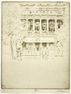 Le Théâtre Garrick - Joseph Pennell