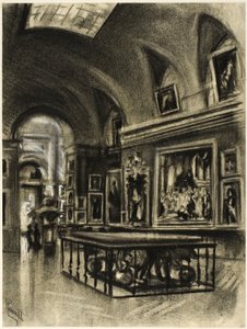 La Grande Galerie du Prado - Joseph Pennell