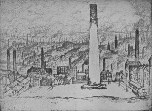 La Grande Cheminée, Bradford, 1909 - Joseph Pennell