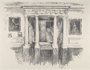 Le hall à Cliveden - Joseph Pennell